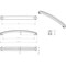 Jeffrey Alexander 12" Center-to-Center Brushed Pewter Rope Rhodes Appliance Handle Z260-12BNBDL - alternate 5